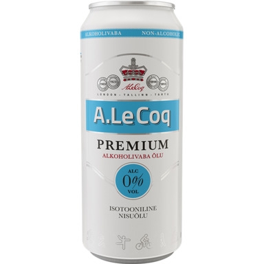 A.LE COQ Premium alkoholivaba nisuõlu hele 50cl(purk)