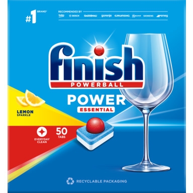 FINISH Power Essential Nõudepesumasinatabletid Lemon 50tk