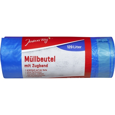 JEDEN TAG Prügikotid 120l 15tk (seotavad,sinised)
