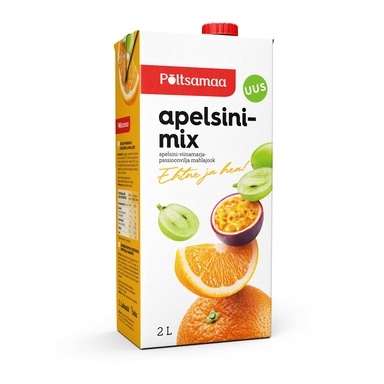 PÕLTSAMAA Apelsini-viinamarja-passioonvilja mahlajook 2l